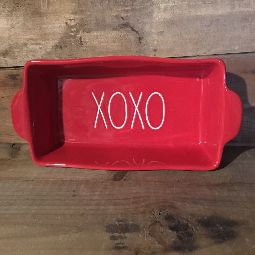 Rae Dunn Red Ceramic Loaf Dish